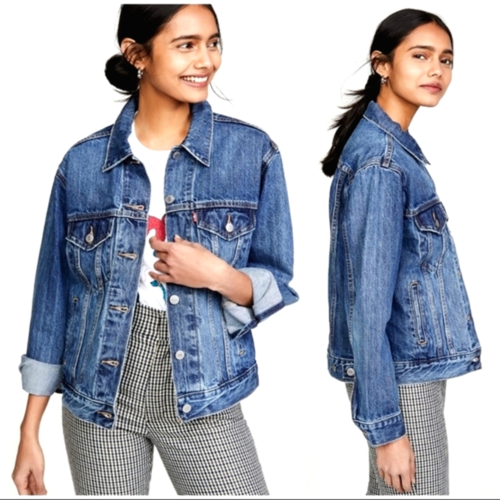 Levi's Premium Ex Boyfriend Trucker Jacket sz XS S